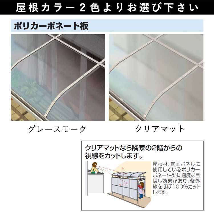 テラス屋根 DIY ベランダ 雨よけ 1間×6尺 フラット 標準桁 ポリカ屋根 ...