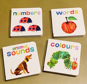 英語絵本 キッズ洋書 エリックカールはらぺこあおむし お出かけミニ絵本4冊セット 赤ちゃん絵本 English