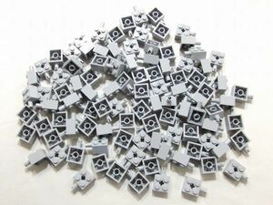 E16-7　未使用　LEGOバラパーツ　新灰　6232　ブロック 2 x 2 ピン　約100個セット