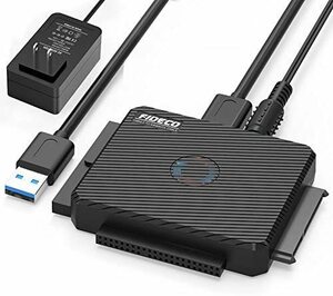 FIDECO SATA/IDE ハードディスク 変換アダプタ USB3.0 HDD/SSD対応 コンバータ 5Gbps高速伝送 最大12TB 光学ドライブ対応