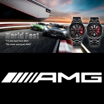送料無料 AMG メルセデスベンツ Mercedes Benz 3D メタル エンブレム プレート 12x2.6cm リア トランク フェンダー バッジ s_画像8