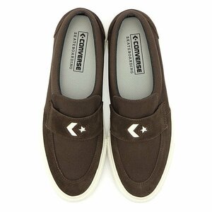 ■コンバース シェブロンスター ローファー スケート ブラウン/ホワイト 新品 27.0cm US8.5 CONVERSE CS LOAFER SK BROWN