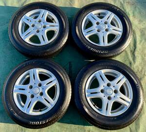 BRIDGESTONE・ラジアルタイヤ・145/80R13・PCD:100・アルミホイール付・4本セット