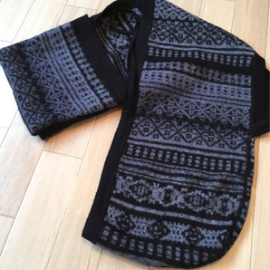 新品【KUNA】KAPEROS フード付マフラー SIZE:WOM BLACK 未上陸!! ベビーアルパカ×アルパカ