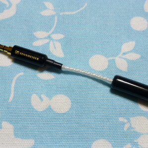 2.5mm4極 (メス) → 3.5mm4極 ZX2 変換ケーブル 高品質 オーグライン 少し長め