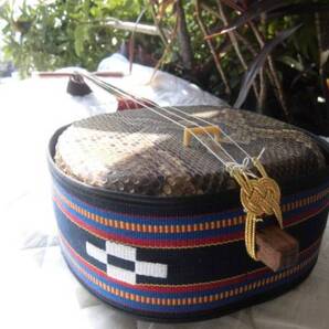 **(送料無料)59.800円 紫檀沖縄三線蛇皮強化張にセミハードケース付(三色からお一つ選択)