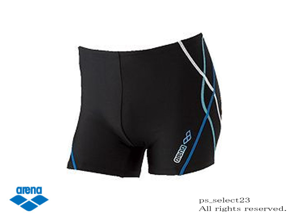 【美品】ARENA　エールブルー　リミック　Mサイズ　ブラック　光沢　競パン as5src22m-kb.jpg