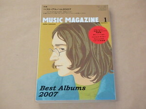 MUSIC MAGAZINE　[ミュージック・マガジン]　2008年1月号　/　ジョン・レノン，ジェイムズ・テイラー，ラリー・ハーロウ
