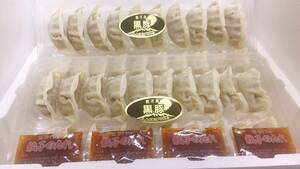 鹿児島県産黒豚餃子20個×5（100個）大好評です。タレ付き送料無料！