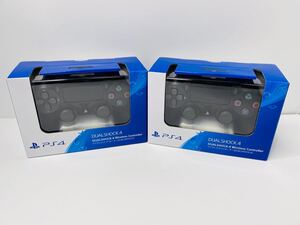 PS4 DUALSHOCK4 ジェットブラック 新品未開封2個セット