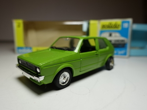 VW GOLF I SOLIDO made Solido made Green color 1/43 France made Volkswagen antique Vintage 