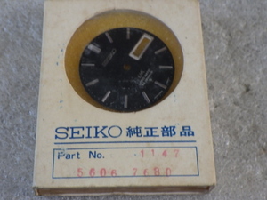  unused Seiko load matic 5606-7280 black face dead stock beautiful goods k012705