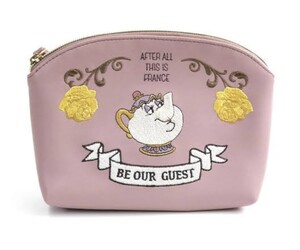 美女と野獣 Beauty&Beast ポット婦人 チップ オーマイカフェ ポーチ ディズニーストア プリンセスパーティモーメント