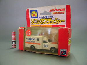 majorette ★★SUND＆LIGHT アンビュランス NYC EMS AMBULANCE 朝日コーポレーション France 救急車「定形外/LP可」未使用デッドストック品