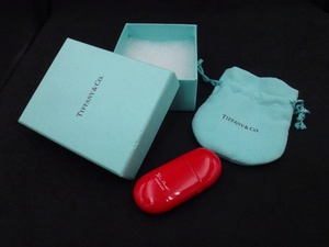 ◆◇ 【生産終了】美品　TIFFANY ティファニー　レッド　赤　 ビーンズ オイルライター　箱/保存袋◇◆