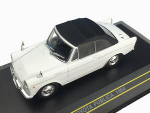 First43/ファースト43 トヨタ パブリカ コンバーチブル 1964 ホワイト (幌付き) ダイキャストカー　ミニカー