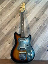 【B2745 Guyatone LG-65T グヤトーン エレキギター ジャンク品 ELECTRIC GUITER 67×25㎝】_画像1