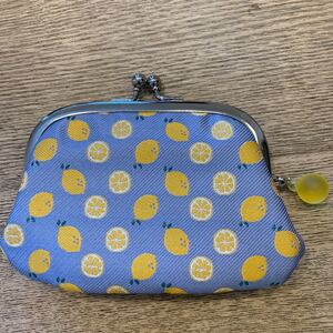 がま口財布☆レモン柄
