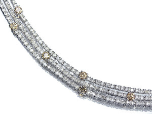 5078D【1円~】新品【RK宝石】《Diamond》豪華絢爛!!! 総計3.5ct!! 極上ダイヤモンド K18WG 超高級3連 テニス フルエタニティ ブレスレット