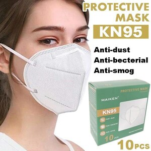 【送料無料】KN95 マスク 10枚入り／個包装 立体 ダスト バクテリア スモッグ 対策 男女兼用
