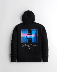 新品★正規品★Mサイズ！★ホリスターHOLLISTER★パーカー★ブラック★LOGO GRAPHIC HOODIE