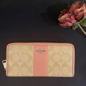 長財布 COACH シグネチャー コーチ コーチ長財布 COACH財布 長財布レディース ラウンドファスナー長財布