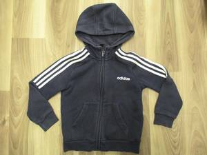 ★ 158 [Бесплатная доставка] Adidas Adidas Kids Parker 120 Детская одежда Шев ВМС ВМС ВМС назад назад обратно назад назад флисовый флис