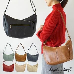 ショルダーバッグ レディース メンズ 軽い 軽量 斜め掛け 大容量 ポケット Legato Largo レガートラルゴ 斜め掛けバッグ LUH 0906