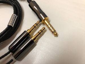 ORB Clear force Ultimate 3.5φ Slim body double 4.4φ ヘッドホン バランスケーブル 中古