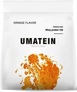 【ウマい プロテイン】 ウマテイン プロテイン ホエイプロテイン オレンジ味 1kg 国産 グラスフェッド １１種類のビタミン配