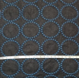② 刺繍 生地 コットンリネン ハンドメイド ファブリック はぎれ タンバリン ミナペルホネン好きさん