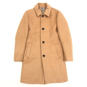 ◆ STUDIOUS ステュディオス メルトンウール コート 1 キャメルベージュ メンズ 国内正規品 日本製