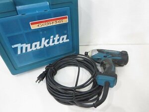makita [マキタ] インパクトドライバー 6955SPK コード式 10m マキタブルー 青 2009年製 電動工具 工具 ※軸ブレ・異音有 /ジャンク品 4227