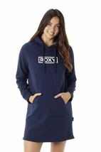 新品ロキシーROXY スウェットパーカーワンピース　Ｍネイビー　8250円_画像2