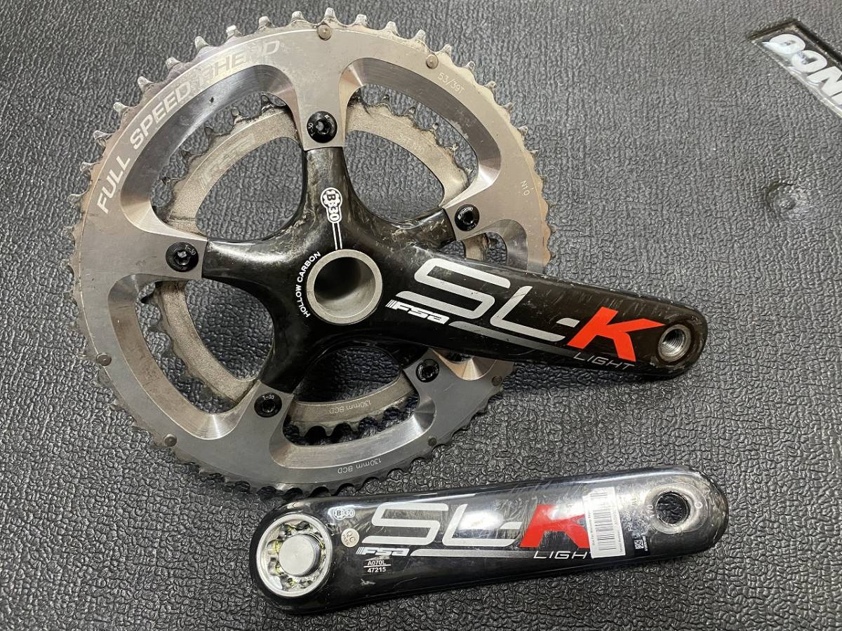 素敵でユニークな SL-K FSA カーボンクランク 超軽量 170mm 52-36T