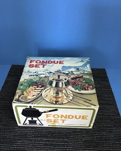 *◆FONDUE SET フォンデュセット チーズフォンデュ 調理器具 キッチン用品 箱付き 岐阜発 6/20