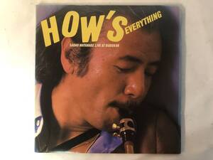 20109S 12inch 2LP★渡辺貞夫/SADAO WATANABE LIVE AT BUDOKAN/HOW'S EVERYTHING★C2X 36776