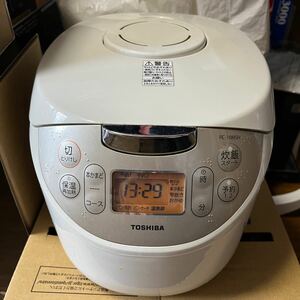 【美品】東芝　TOSHIBA 炊飯器　RC-10MSH(W) 測り しゃもじ付き