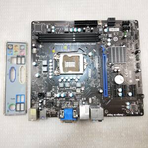 【中古パーツ】BIOS確認のみ、MSI H61MU-S01(B3) マザーボード　LGA1155 ■MB1051