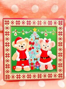 2010年クリスマスダッフィーグッズ空き缶 Duffy ShelliyMay Christmas Disney お菓子空き方 クリスマス飾り付け ディズニーお土産缶