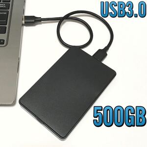 7815 USB3.0 外付けハードディスク ポータブルHDD 外付けHDD 500GB