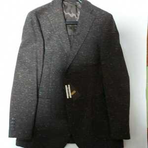 紳士服　紳士　メンズ　男性　ARAMIS アラミス　テーラードジャケット　ブレザー ブラウン系 ミックス　M 毛100％　日本製　新品未使用品