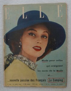 ビンテージ フランスファッション雑誌　ELLE 1956年04月23日