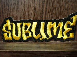  free shipping sublime sub lime patch badge embroidery badge music yellow 