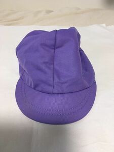 【古着】子供用 カラー帽子 紫 L 赤白帽 運動会 発表会