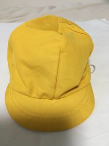 【古着】子供用 カラー帽子 黄色 LL 赤白帽子 運動会 発表会 イエロー