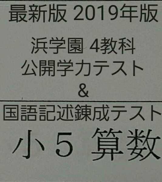 浜学園　小5　最新版　2019年度　公開学力テスト　4教科　国語記述錬成テスト　中学受験