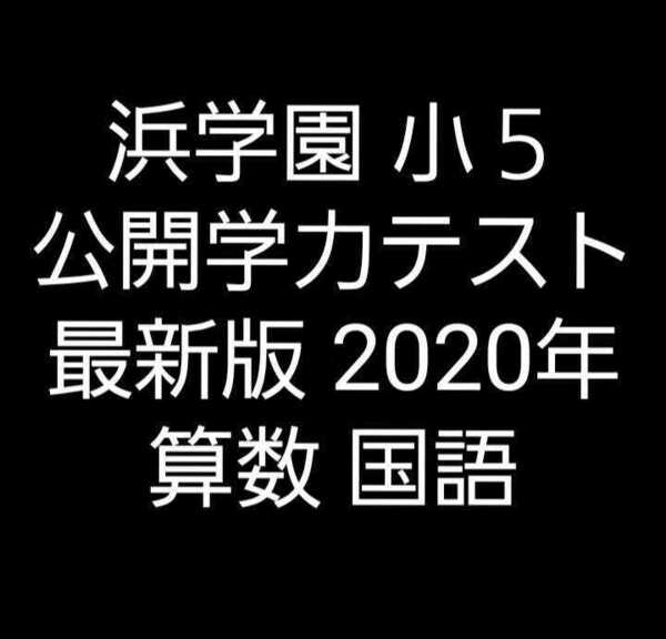 浜学園 小5 最新版 2020年 公開学力テスト 算数 国語