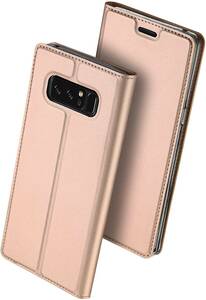 Samsung Galaxy Note 8 ケース 手帳型 薄型 軽量 耐衝撃 耐摩擦 高級PUレザー 財布型 マグネット スタン
