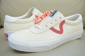 新品未使用 VANS バンズ SPORT スポーツ スエード VN0A4BU6SO0 ホワイトレッド US9.5 27.5センチ 90年代復刻 送料無料